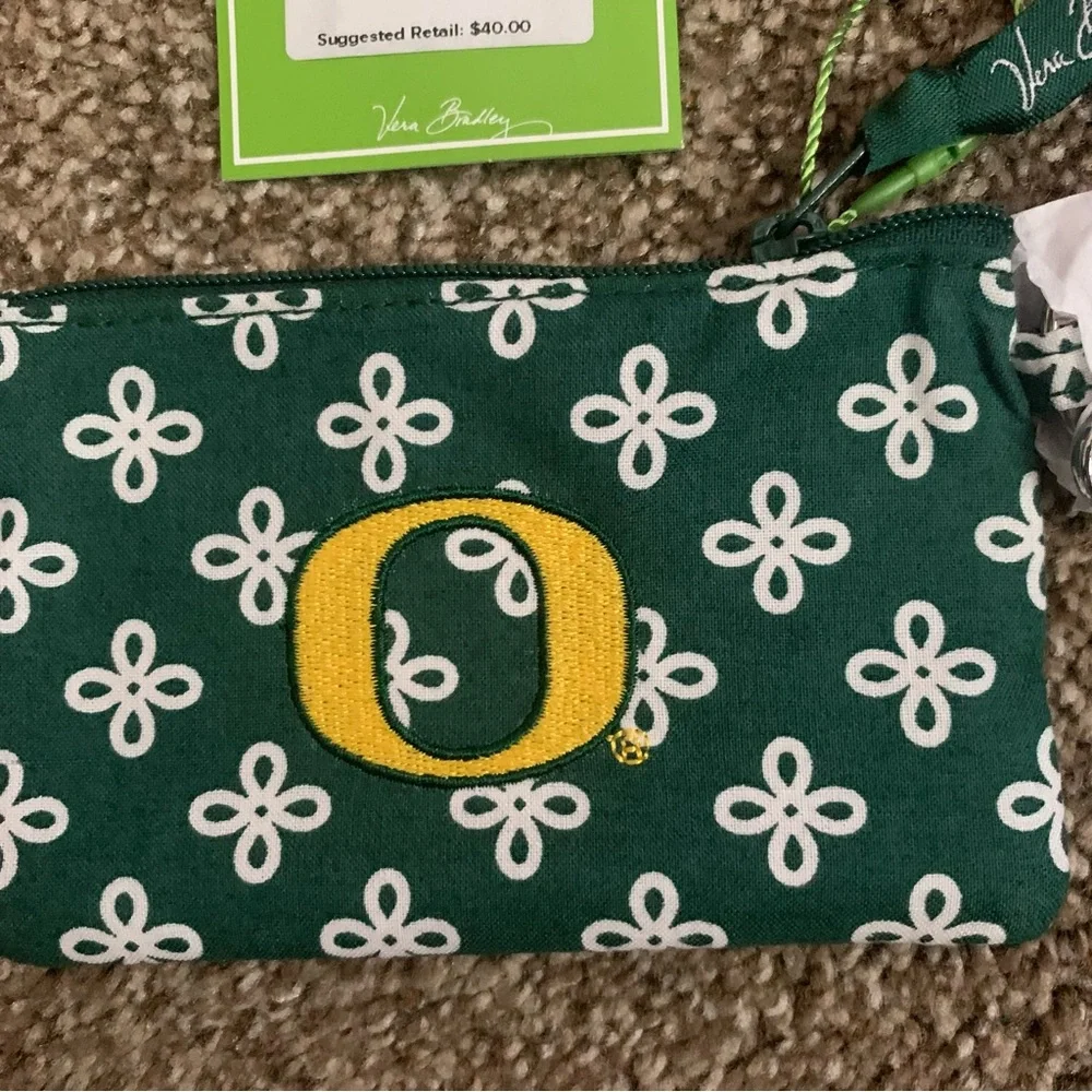 NWT Vera Bradley Oregon Zip Id Lanyard Card Holder